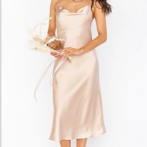 New Show Me Your MuMu champagne midi dress - with tags